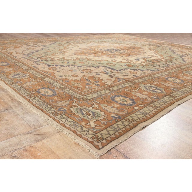 Textile Late 20th Century Vintage Turkish Rug - 10'02 x 12'05 For Sale - Image 7 of 9