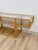 Beige Vintage Console Table Rattan Two-Tier Glass Top Coastal Entryway Sofa Table Rare For Sale - Image 8 of 13