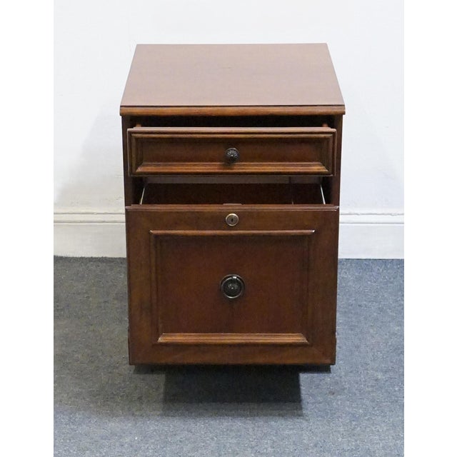 Late 20th Century Hooker Furniture Cherry Traditional Contemporary 18" File Cabinet For Sale - Image 5 of 12
