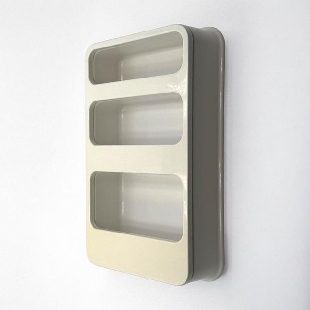 Brown Plastra Modular Wall Shelves attributed to Jean-Lin Viaud for Prisunic, France 1970s, Set of 2 For Sale - Image 8 of 18