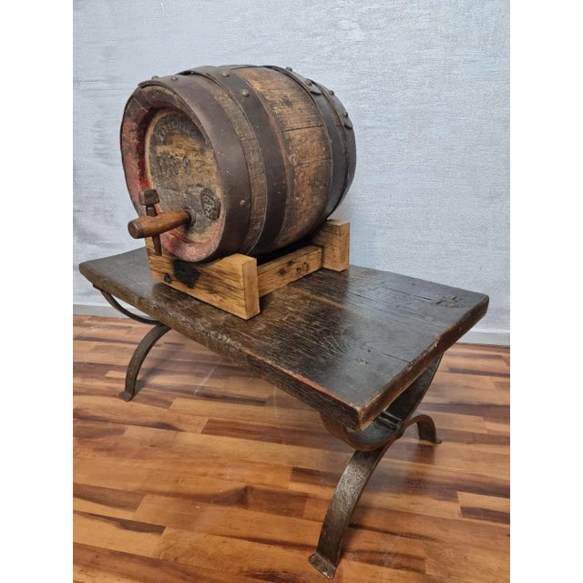Vintage Oak Wine Barrel For Sale - Image 12 of 12
