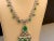 25 Ct Natural Carved Emerald & 10 Ct Diamond Art Deco Style 18 KW Gold Necklace For Sale - Image 16 of 18