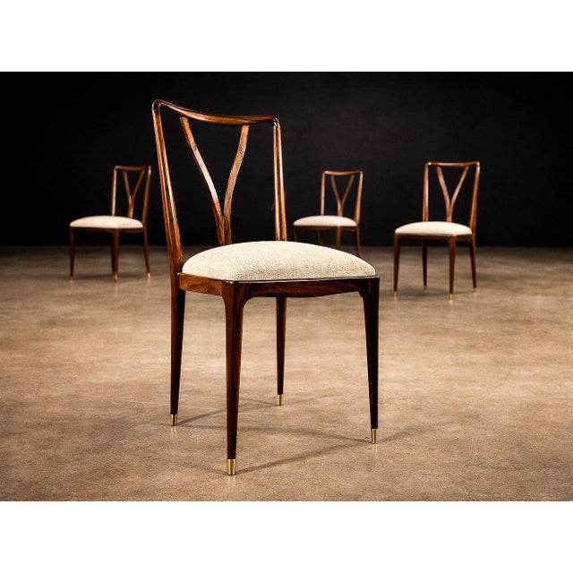 Set of Eight Sculptural Dining Chairs in Rosewood by Giuseppe Scapinelli, Brazil, C. 1950s For Sale In New York - Image 6 of 15
