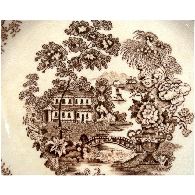 English Vintage Royal Staffordshire “Tonquin” English Soup Dessert Bowls- Set of 4 For Sale - Image 3 of 6