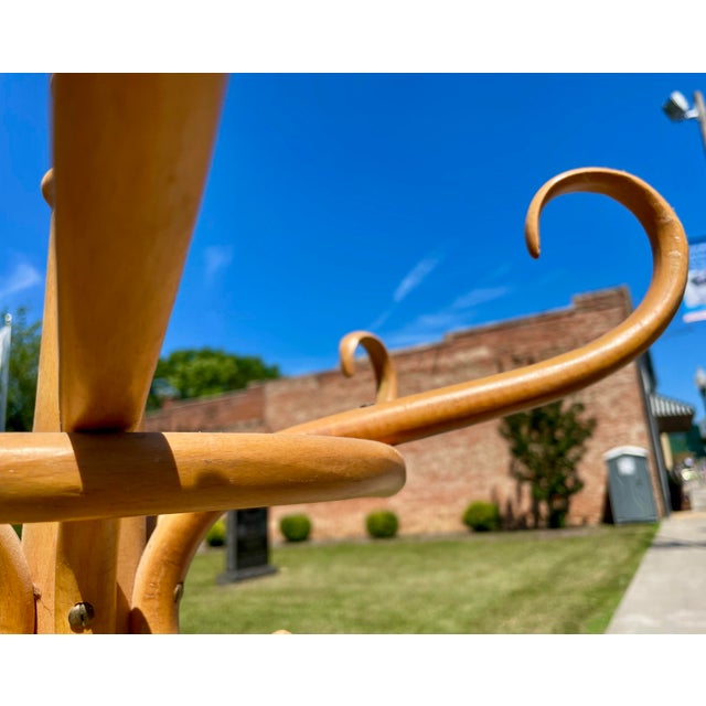 Mid 20th Century Mid 20th Century Bamboo Hat/Coat Rack Hall Tree Umbrella Holder For Sale - Image 5 of 12