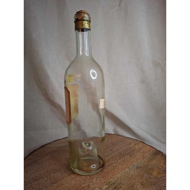 Wood Vintage 1947 Chateau d'Yquem Empty Wine Bottle 750ml Sauternes Lur-Saluces France For Sale - Image 7 of 11