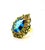 Bochic “Capri” Vintage Multi Sapphire & Topaz Ring — 18K Gold & Silver For Sale - Image 13 of 13