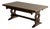 Vintage Carved Trestle Dining Table For Sale