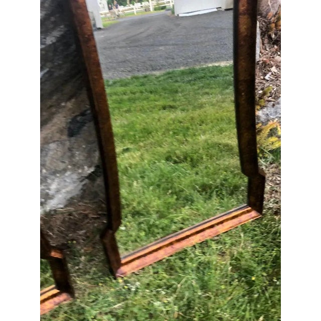 Pair of Mid Century Hourglass Mirrors Attributed to Weiman For Sale - Image 10 of 13