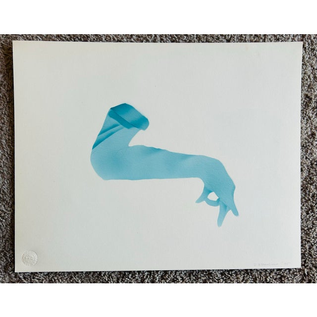 Paint 1980’s Set of Three Fashion Theme Brightly Colored Airbrush Paintings For Sale - Image 7 of 12