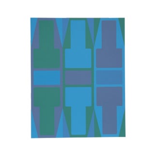 T Series (Blue) Serigraph by Arthur Boden For Sale