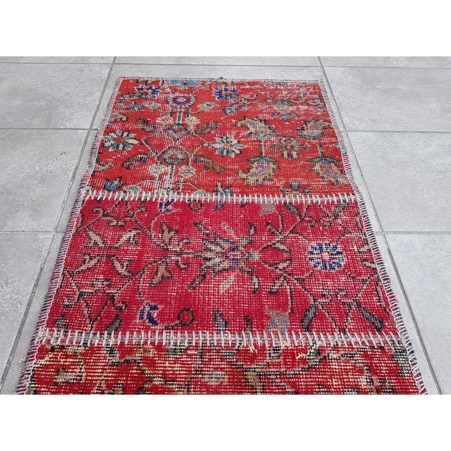 Turkish 1960s Anatolian Bohemian Oushak Runner For Sale - Image 3 of 10