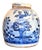 Chinoiserie White & Blue Floral Ginger Jar For Sale