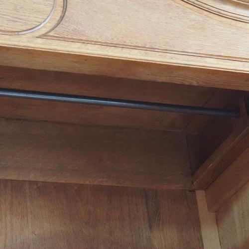 Antique Art Nouveau Mirrored Wardrobe with Drawers, France, 1900s For Sale - Image 14 of 18