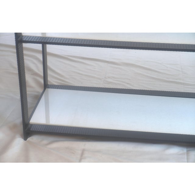 Hawthorn Black Scribed Bookshelf With White Marble From Ben Soleimani For Sale In New York - Image 6 of 9