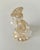 Single Murano Glass Clear and Gold Infused Angel Candle Holder For Sale - Image 13 of 14
