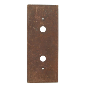 Vintage Two Button Bronze Elevator Plate
