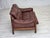 Swedish 2-Seater Sofa in Brown Leather and Dark Beech, 1970s For Sale - Image 12 of 18