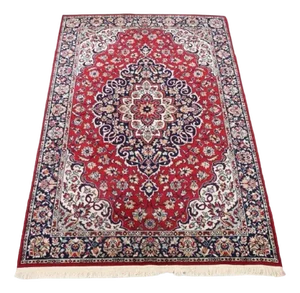 Middle Eastern Handmade Kashan Rug, 1980s