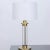 A Pair of 1950s Lucite and Brass Column Table Lamps For Sale - Image 9 of 11