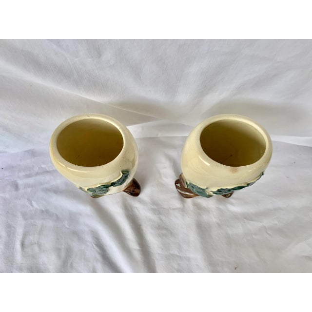 Early 20th Century Vintage Philodendron Vine Vases-A Pair For Sale - Image 5 of 12