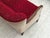Red Danish 3-Seater Sofa in Red/Beige Furniture Wool, 1950s For Sale - Image 8 of 18