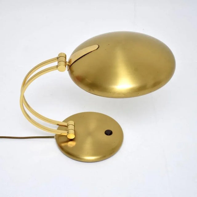 Vintage Bauhaus Brass Desk Lamp from Egon Hillebrand, 1970s For Sale - Image 6 of 9