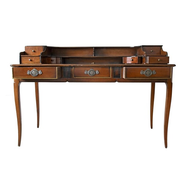English Style Handcrafted Desk, 1990s For Sale - Image 3 of 16