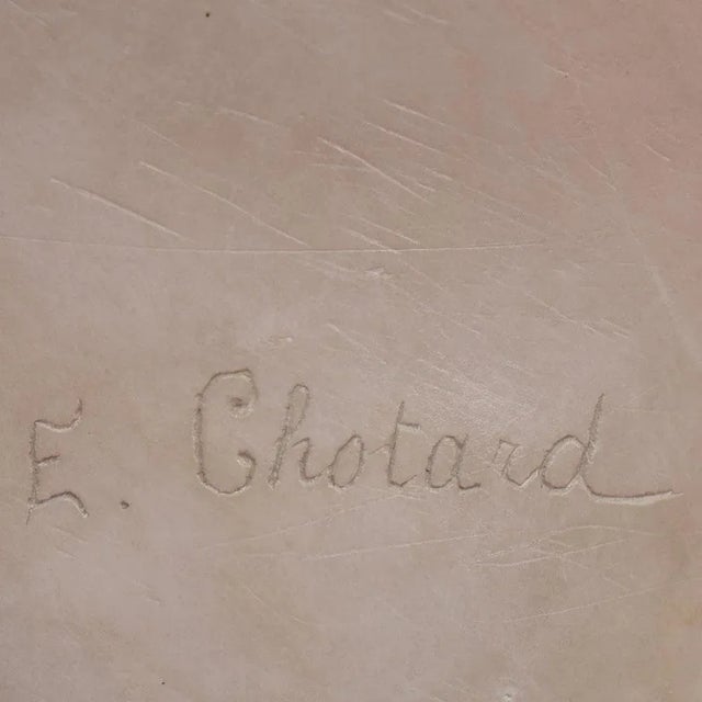 Stone Chotard, Bust of Woman, 19th Century, Alabaster For Sale - Image 7 of 10