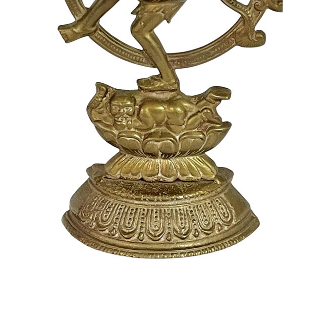 Vintage Hindu god Nataraja. Brass figure that will stand on its own.