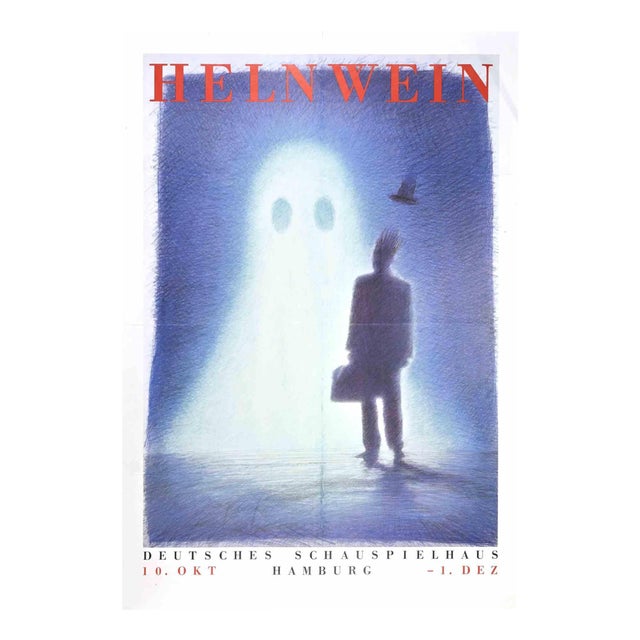 After Gottfried Helnwein, Deutsches Schauspielhaus Hamburg, Offset Lithograph, 1970s For Sale