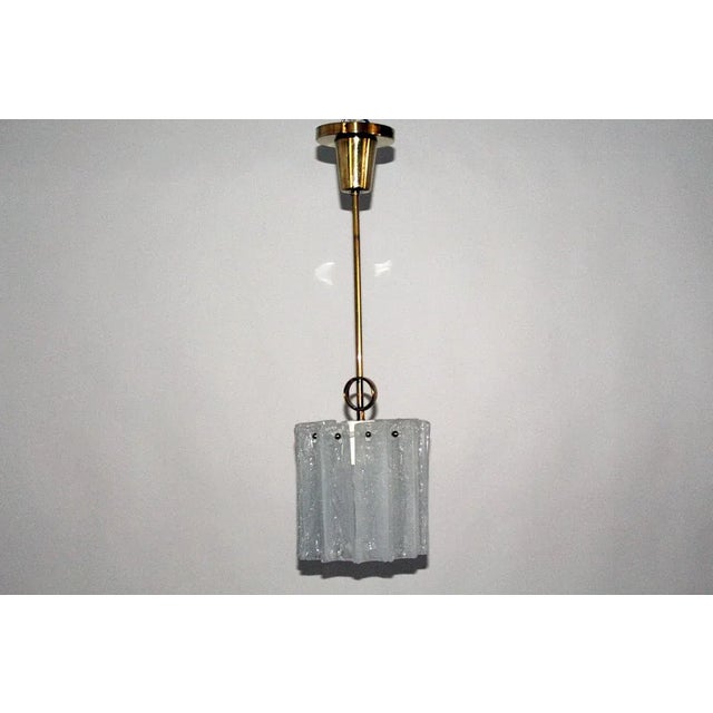 Metal Glass Pendant Lamp from Kalmar, 1960s For Sale - Image 7 of 10