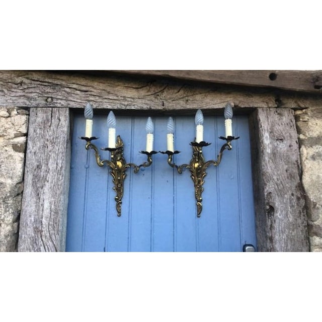 French wall sconces in large format these could be perfect for your project In fab used but loved condition, the wiring...