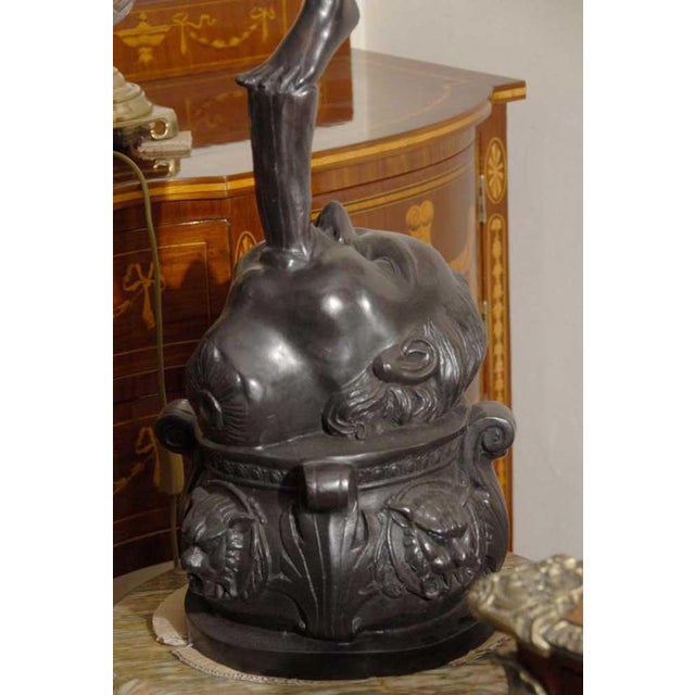 Italian Mecury Statue in Bronze For Sale - Image 14 of 16