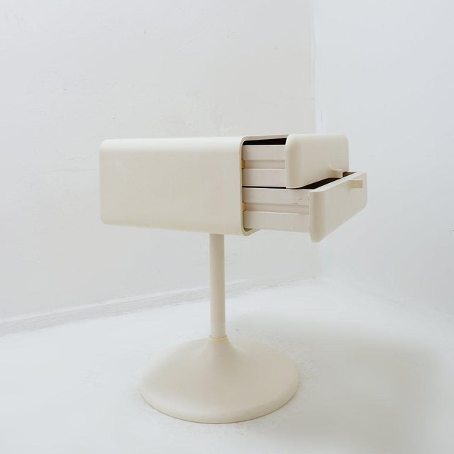 Space Age Tulip Foot Side Table or Nightstand by Lusch Erzeugnis, Germany, 1970s For Sale - Image 3 of 16