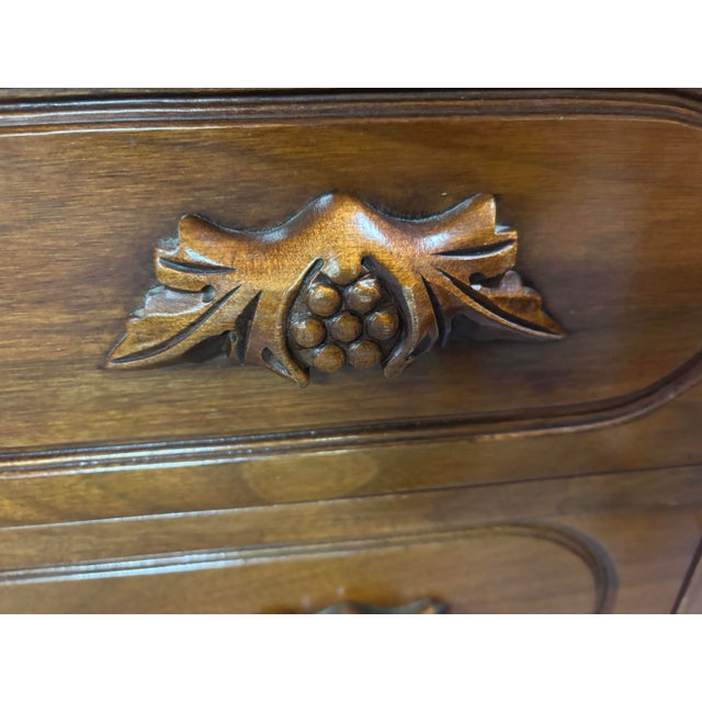 1950s 1950 Davis Company Lillian Russel Black Walnut Drop Down Desk For Sale - Image 5 of 11