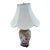 Vintage Frederick Cooper Tobacco Leaf Table Lamp Featuring Hand-Painted Floral and Bird Motifs. For Sale
