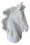 Vintage Plaster White Lacquered Modern Large Horse Head Statue For Sale