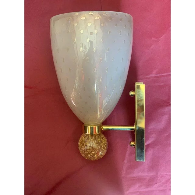 Murano Wall Lamps by Barovier & Toso, 1960s, Set of 2 For Sale - Image 4 of 12