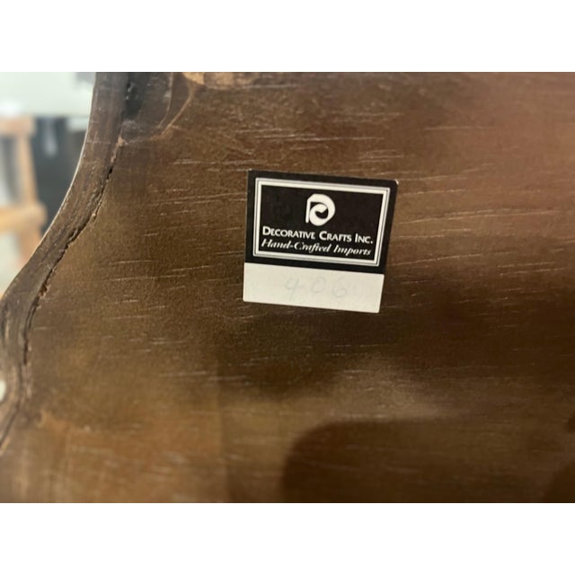 Vintage Bombay Style Burl Walnut Chest For Sale - Image 4 of 5