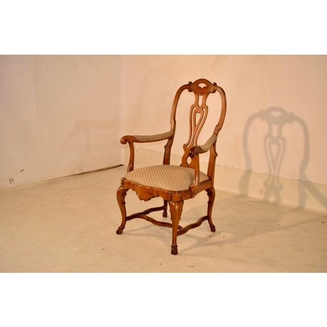 18th Century Period Queen Anne Walnut Armchair For Sale - Image 9 of 16