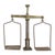 19th Century Large French 19th Century Brass and Steel Scale with Weighing Pans and Column For Sale - Image 5 of 12