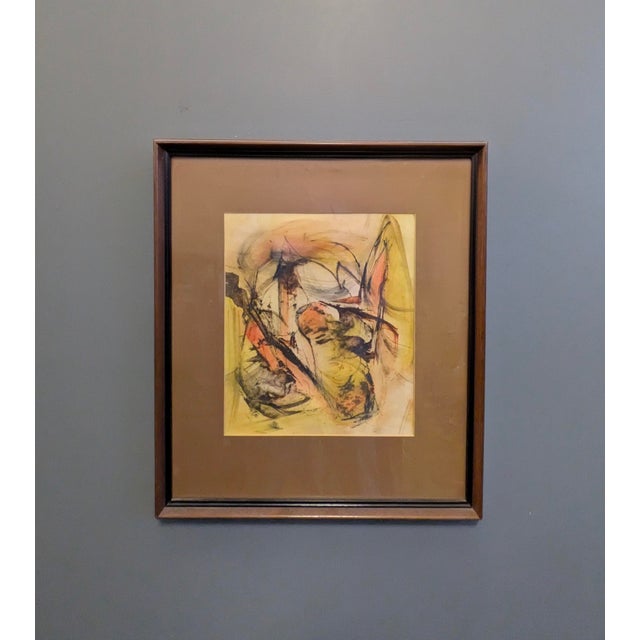 In 1969, Nicholas Caputi (American Contemporary Artist) created this abstract paint & ink on paper painting. Caputi's...