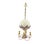 Off-white Maison Jansen Toleware Hot Air Balloon Chandelier, Mid Century French For Sale - Image 8 of 8