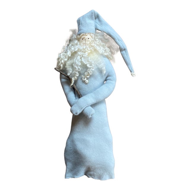 Vintage Folk Art Santa Claus Wall Hanging For Sale