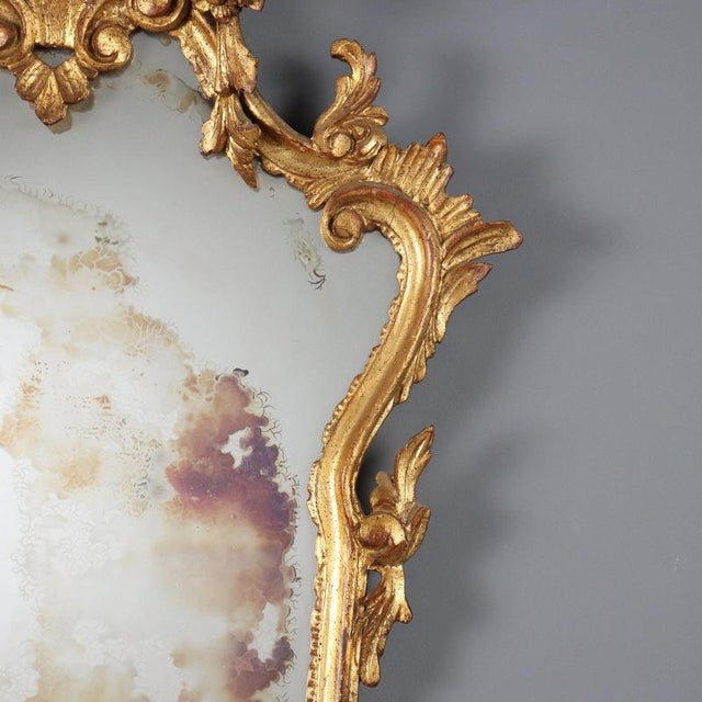 Glass Rococo Mirror in Lombard, 20th Century For Sale - Image 7 of 11