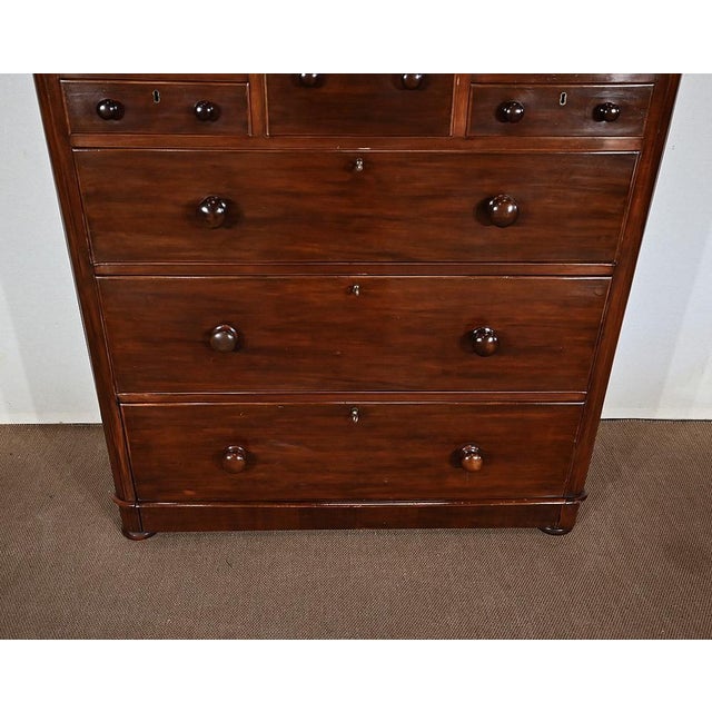 Brown 19th Century Victorian Chest of Drawers, England For Sale - Image 8 of 18