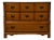 Ballman Cummings of Fort Smith, Ar Solid Maple Early American Colonial Style 44" Three Drawer Dresser For Sale