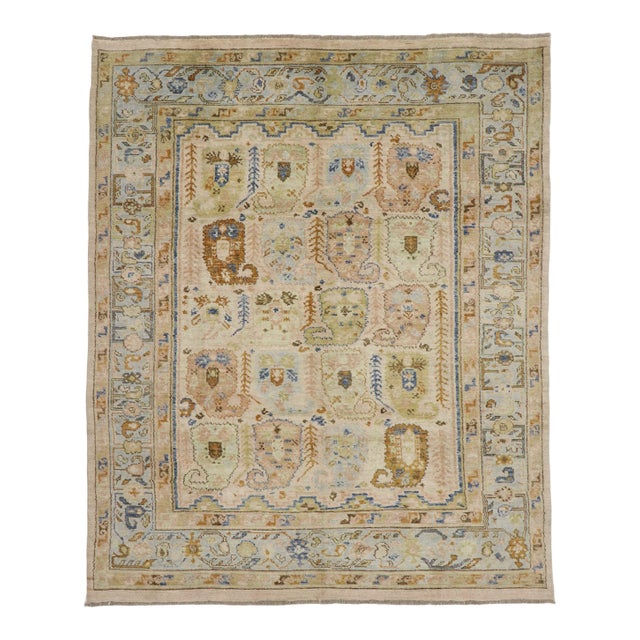 Oushak Boteh Rug - 08'00 X 09'08 For Sale