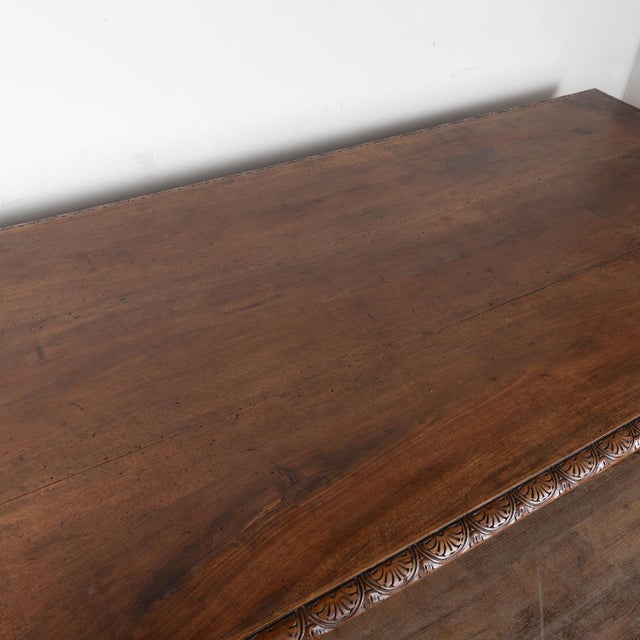 19th Century Italian Walnut Monastery Dining Table For Sale - Image 4 of 18